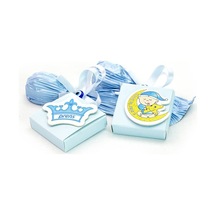 Erkek Bebek Çikolatası Dökme Kutusuz Dekorlu Stickerlı 50 Adet