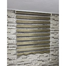 Bambu Açık Kahve Renk Zebra Perde (Etekli)