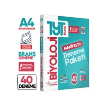 2026 TYT BİYOLOJİ 40lı Manifesto Branş Deneme PAKETİ Fasikül SETİ Özgün Dijital Çözümlü