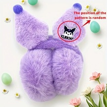 Elmpaly Kuromi Mor Kapaklı Kulaklık 1 Veya 2li Seçenekler Seyahat Kamp