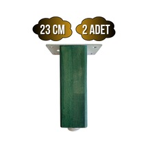 Kale Ayarlı Ahşap Ayak Mobilya Masa Ve Dolap Ayağı Yeşil Kayın/gürgen Ağacı 23cm 2 Adet Yeşil