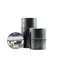6 Adet 48mmx20mt Siyah Çok Amaçlı Pvc Kanal Bandı Bant Su Geçirmez 5468
