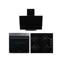 Exep Smart EF-200 - EO-320 - ED-402 Siyah Ankastre Set