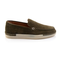 Haki Hakiki Deri Erkek Loafer Ayakkabı E01396022402 Haki