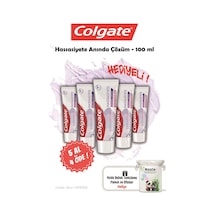 Colgate Hassasiyete Anında Çözüm Diş Macunu 5 x 100 ML + Rosie Pamuk