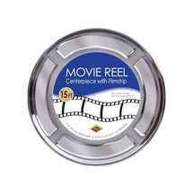 2 Parça Ödül Gece Film Makarası Film Şeridi İle Orta Parça Kırmızı Halı Hollywood Parti Dekorasyonları, 9" Ve 15", Siyah/beyaz 7/8 Yaş