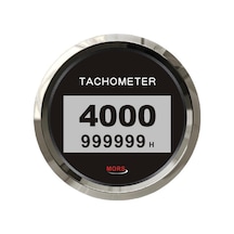 Mors Dijital Devir Göstergesi 4000 Rpm 12-24 Volt Siyah