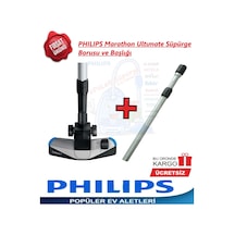 Philips Uyumlu Fc 9828 Marathon Ultimate Süpürge Başlık+Çelik Boru