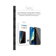 Cep Ekipmanı Kişisel Alan Telefon Koruma Samsung  Uyumlu M14 Eco Privacy Hayalet Cam Ekran Koruyucu