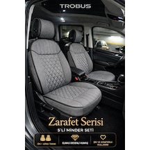 Audi Q3 2011 Ve Sonrası Uyumlu Zerafet Serisi Gri 5'li Ortopedik Koltuk Minderi