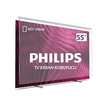 Philips Uyumlu 55PUS7607 TV EKRAN KORUYUCU - 55" inç 139 Ekran K