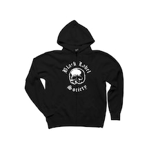 Black Label Society Siyah Fermuarlı Kapşonlu Siyah