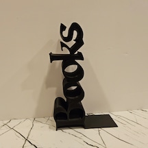 Kitap Tutucu Books Yazılı 3d -siyah