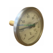Çap 63 MM 120 Derecec 5 Cm Arkadan Çıkışlı Bi-metal Termometre Pakkens