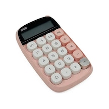 Ergonomik Pembe Hesap Makinesi Büyük Ekran 1 Adet Çok Renkli