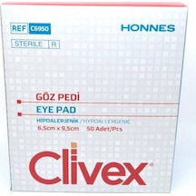Clivex Yetişkin Göz Kapama Bandı 6.5 x 9.5 CM 50 Adet