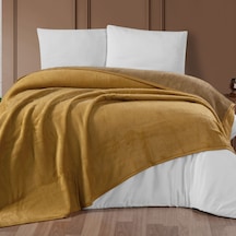 Schafer Home Bella Tek Kişilik Battaniye 150 x 200 CM - Hardal 02