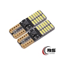 T10 Dipsiz Beyaz Led Ampul 24 Led Smd   Canbus