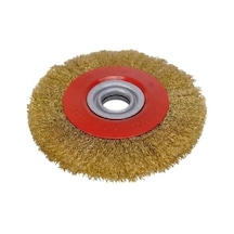 Rayno Profesyonel Saçaklı Daire Tel Fırça - 115 Mm Avuç Taşlama Spiral Uyumlu - Pas Sökücü, Çapak Alma Ve Yüzey Temizleme İçin Çelik Tel Fırça - Metal Ve Kaynak İşlemleri İçin 200 Mm