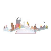 Meri Meri - Cat Concertina Card - Kedi Tebrik Kartı