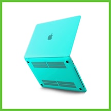 Bezos Apple Macbook Uyumlu Pro 13 2021 Apple Macbook Uyumlu Buzlu Kapak - Yeşil Dmc