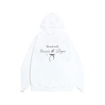 Y2k Kore Tarzı Kurdele Tasarım Sweatshirt 001