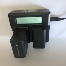 Panasonic Ac8 Çiftli Şarj Cihazı. Ac8 İkili Dijital Şarj Cihazı