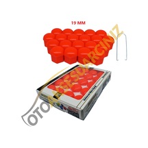 A Kalite Mefsa Bijon Kapağı Düz 19 Mm Turuncu 20 Li Set