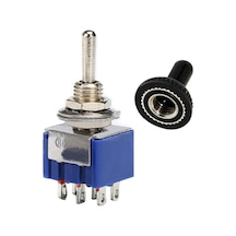 Alkatronik Mts-203 Mini Toggle Çift Anahtar 3a 250v On/off/on 6 Pin 3 Pozisyon 1