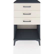 Hyperion Komodin 3 Çekmeceli 60x44x96 Antrasit-aytaşı Antrasit