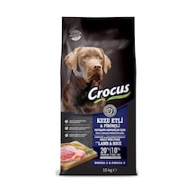 Crocus Kuzu Etli Pirinçli Yet. Köpek Maması 15 Kg