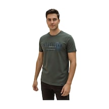Lacaton 24-7014 Erkek Bisiklet Yaka Baskılı T-shirt Haki Haki Lacaton 24-7014 Erkek Bisiklet Yaka Baskılı T-shirt Haki Haki