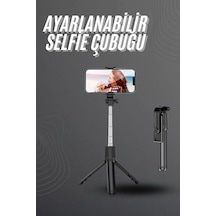 Selfie Çubuğu Tripod Bluetooth Kumandalı Selfie Çubuğu Telefon Tutucu Diğer
