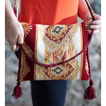 Bk Gift El Yapımı Otantik Türk Kilim Omuz Çantası -4, Günlük, Kitap, Tablet, Plaj Ve Seyahat Çantası Kobitmeyencom35839 Bk Gift