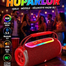 Rgb Led Işıklı Bluetooth 5.3 Taşınabilir Hoparlör 20w Çift Sürücülü