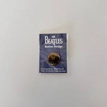 The Beatles Rozet Pinback Button Siyah 23173129