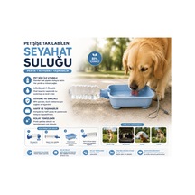 Köpek Seyahat Suluğu Pet Şişe Takılabilir Portatif Su Kabı