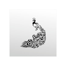 Folyo Sticker Tavuz Kuşu 200cm Uzunluk Siyah