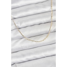 Cm 14k Gold Renk Kesme Model 60 Cm Kadın Kolye - Lisinya Altın