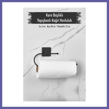Bezos Yapışkanlı Kare Başlıklı Siyah Kağıt Havluluk Nıda