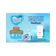 Selpak Professional Touch 2in1 Peçete & Tuvalet Kağıdı 200'lü X 3 Koli + Wave V Katlama Dispenseri Hediyeli