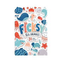 Sevimli Deniz Canlıları Sticker Seti - 31 Adet Balık, Yengeç, Ahtapot Etiket Çıkartma Diğer
