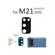 Samsung Galaxy Uyumlu M21 Arka Kamera Camı Lens Yapışkanlı İnd01641