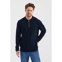 Alexander Gardi Alexandergardı Fermuarlı Polo Yaka Regular Fit Kazak E24-eze-37 001