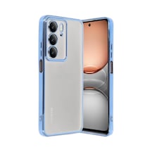 Realme C75 4g Uyumlu Kılıf Lensli Silikon - Açık Mavi