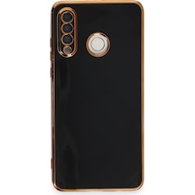 Ilkeshop Newface Huawei P30 Lite Kılıf Volet Silikon - Siyah Sıyah