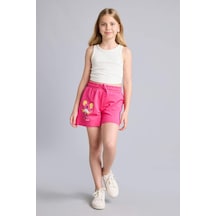 Defacto Super 1 Takım Lisanslı Baskılı Pembe Şort Kız Çocuk H7954a826hspn178 Pembe-pn178