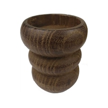 Ağaç Kütük Tealight Mumluk Boğumlu Kahverengi Pk:1 20 Adet