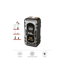Aps-02 Taşnabilir Dijital Ekranlı Araç Akü Takviyeli,powerbank,ışıklı Oto Hava Kompresörü
