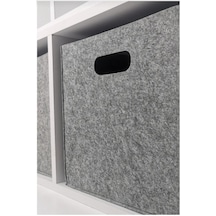 Keçe Dolap Düzenleyici Çok Amaçlı Organizer 30x30x30 Cm Keçe 30 X 30 Gri Tr Diğer